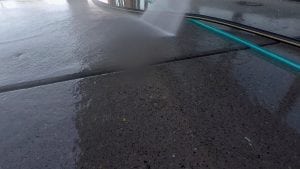 gum cleaned off concrete